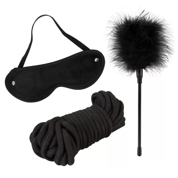 Master & Slave - Kit de bondage - couro sintético marrom e preto