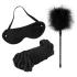 Master & Slave - Kit de bondage - couro sintético marrom e preto