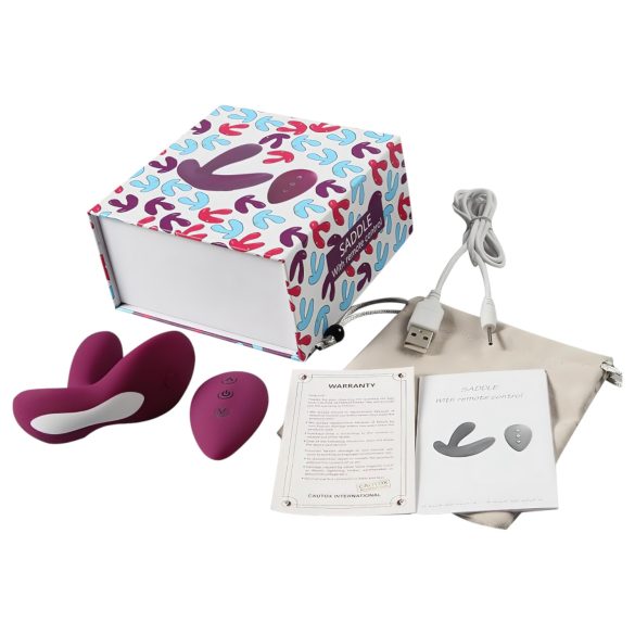 Cotoxo Saddle - vibrador de próstata com controle remoto - cor violeta