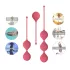 Cotoxo Belle - bolas de pompoarismo 3 peças - silicone vermelho