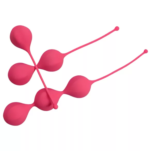 Cotoxo Belle - bolas de pompoarismo 3 peças - silicone vermelho