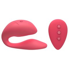   Cotoxo Cupid 2 - vibrador para casal com controle remoto - silicone vermelho