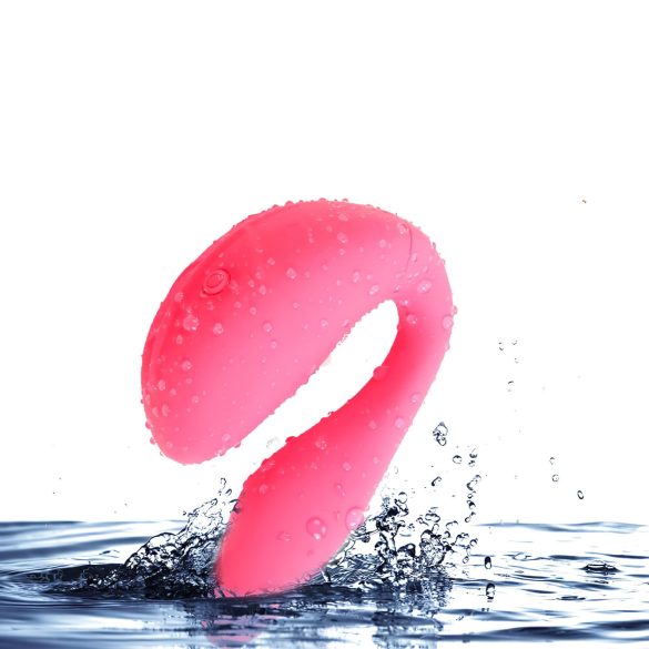 Cotoxo Cupid 2 - vibrador para casal com controle remoto - silicone vermelho