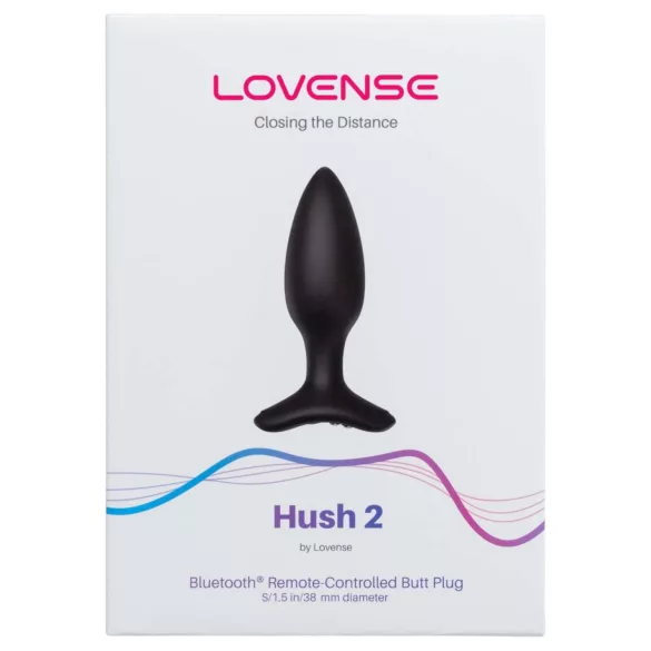 Lovense Hush 2 S - Vibrador anal controlado por app (38 mm, preto)