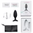 Lovense Hush 2 M - Vibrador anal controlado por app (45 mm, preto)
