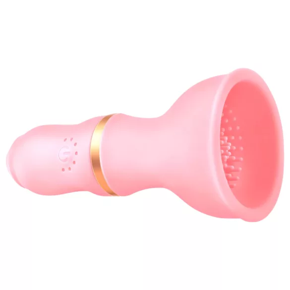 Sunfo - vibrador de seios recarregável - silicone rosa