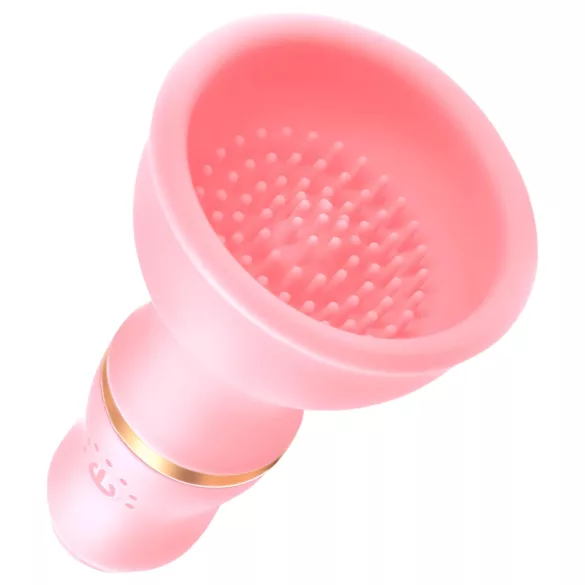 Sunfo - vibrador de seios recarregável - silicone rosa