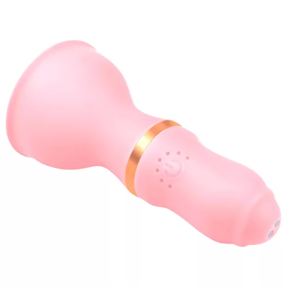 Sunfo - vibrador de seios recarregável - silicone rosa