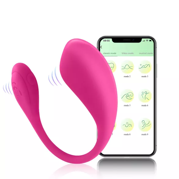 Sunfo - Ovo vibratório controlado por app (rosa)