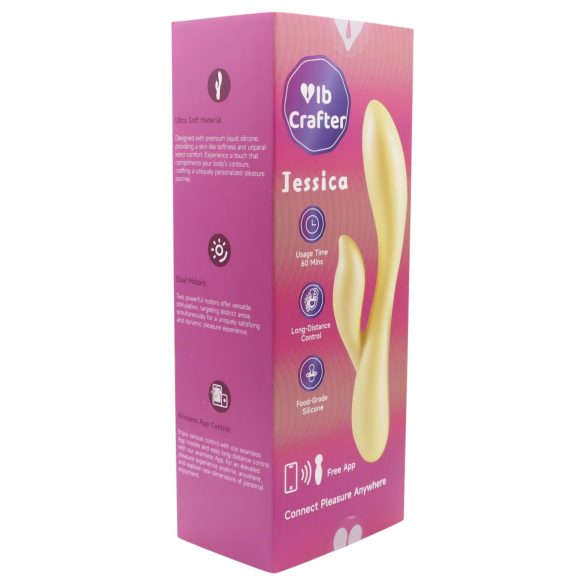 LP Jessica - vibrador inteligente com braço clitorial (amarelo)