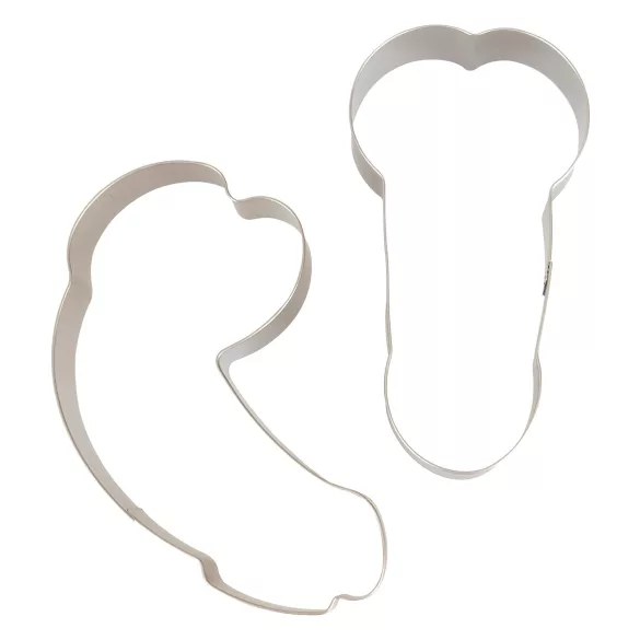 Cortador de biscoito pênis - conjunto 2 peças