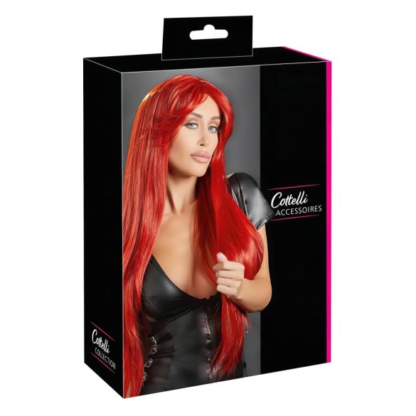 Cottelli - peruca longa - vermelho