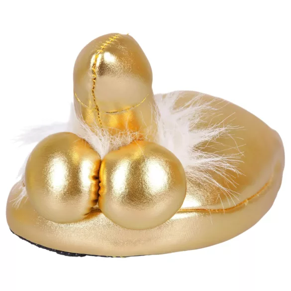 Pantufas com pénis (douradas)