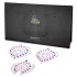 Conjunto de joias íntimas com diamantes brilhantes - 3 peças (rosa‑lilás)