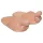 Chinelo divertido - formato pênis - bege