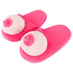 Chinelo divertido peito feminino - rosa