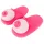 Chinelo divertido peito feminino - rosa