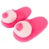 Chinelo divertido peito feminino - rosa