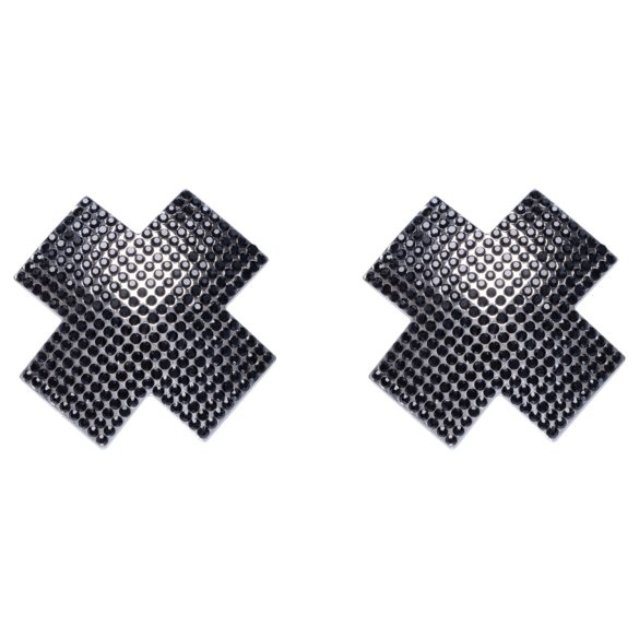 Cottelli - adesivo para seios com strass - preto