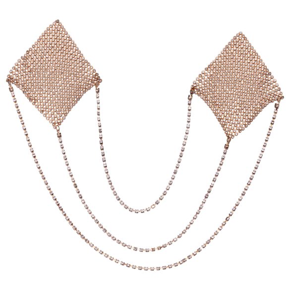 Cottelli - adesivo de mamilos com corrente - dourado