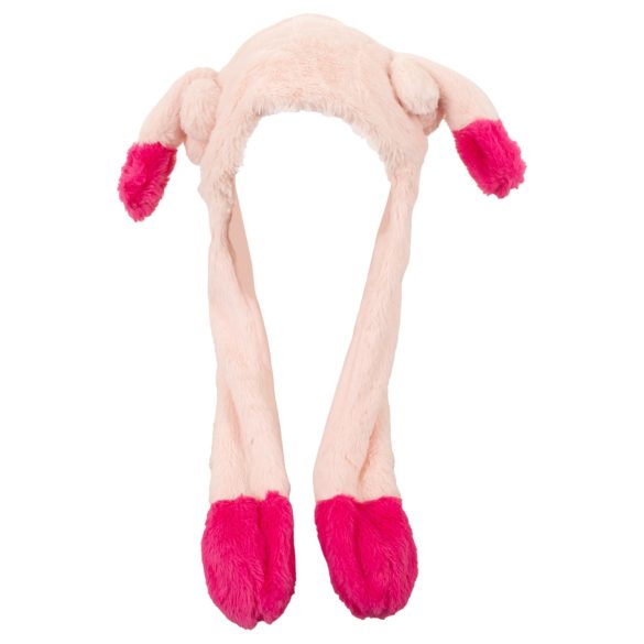 Gorro com orelhas móveis - rosa