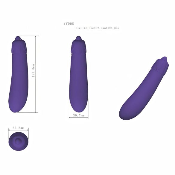 Lonely - vibrador formato berinjela - silicone - roxo