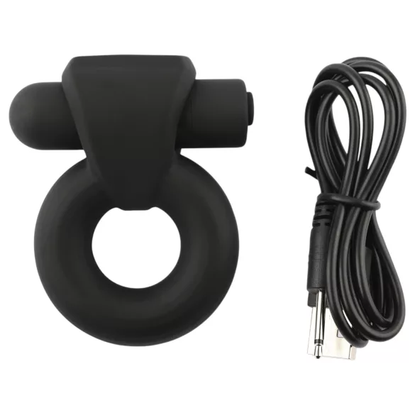 Pulselock Vantr - anel peniano vibratório recarregável (preto) - 25 mm