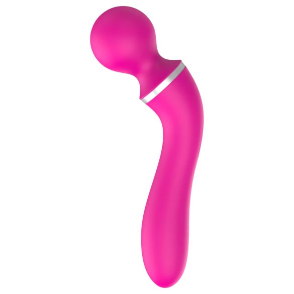 Lonely 2in1 - vibrador ponto G e massageador - 3 acessórios - silicone rosa