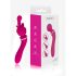 Lonely 2in1 - vibrador ponto G e massageador - 3 acessórios - silicone rosa