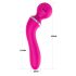 Lonely 2in1 - vibrador ponto G e massageador - 3 acessórios - silicone rosa