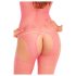 Rene Rofe - bodystocking arrastão - pink - tamanho S-L