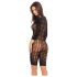 Rene Rofe - lingerie bodystocking curta - preto - tamanho S-L
