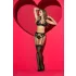 Mapalé - conjunto de lingerie com cinta-liga - preto - M/L