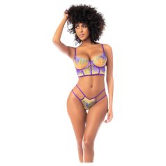 Conjunto de Sutiã Mapalé (Amarelo-Roxo)