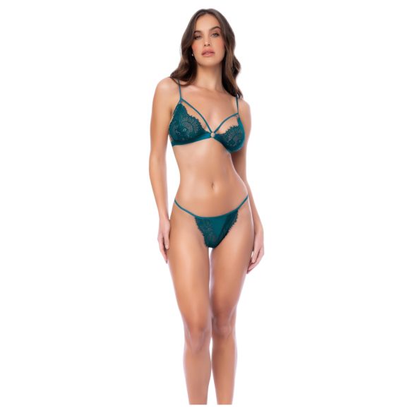 Mapalé - conjunto lingerie strappy floral - verde