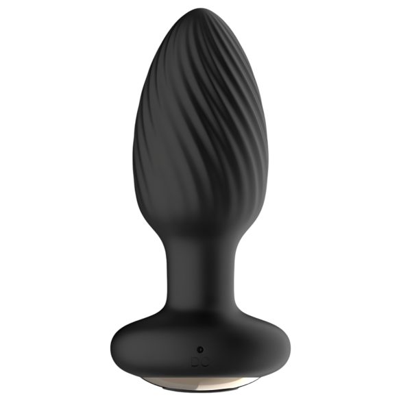 Funny Me 360 - vibrador anal à prova d'água - silicone preto