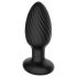 Funny Me 360 - vibrador anal à prova d'água - silicone preto