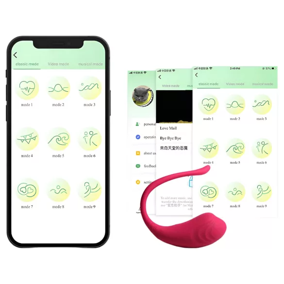 Funny Me - vibrador bullet com aplicativo - recarregável - rosa