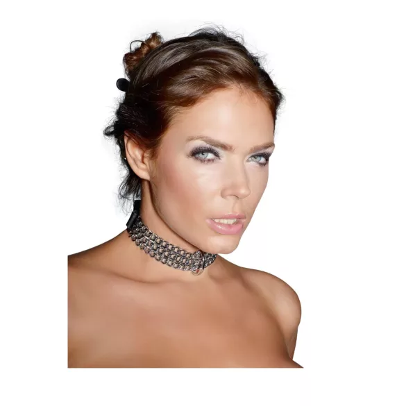 ZADO - coleira com corrente - prata