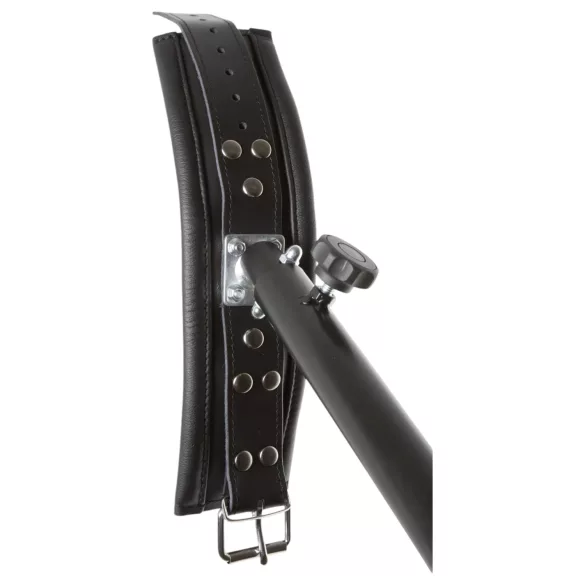 ZADO - barra separadora de pernas grande - couro preto