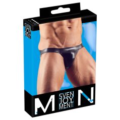 Svenjoyment - jockstrap masculino brilhante - preto