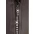 Svenjoyment - tanga masculino brilhante com zíper e strass - preto - M