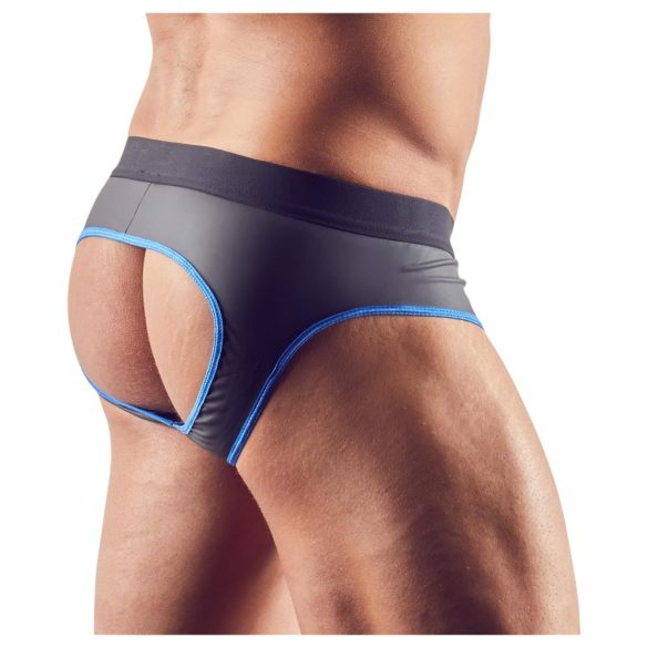 Svenjoyment - jockstrap aberto - preto e azul - M
