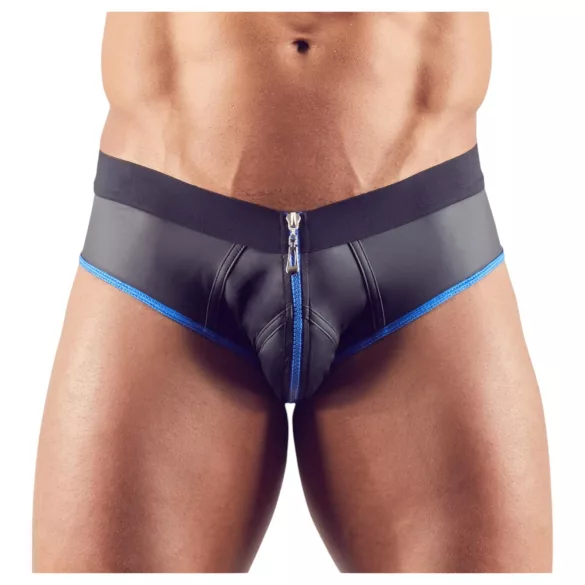 Svenjoyment - jockstrap aberto - preto e azul - L