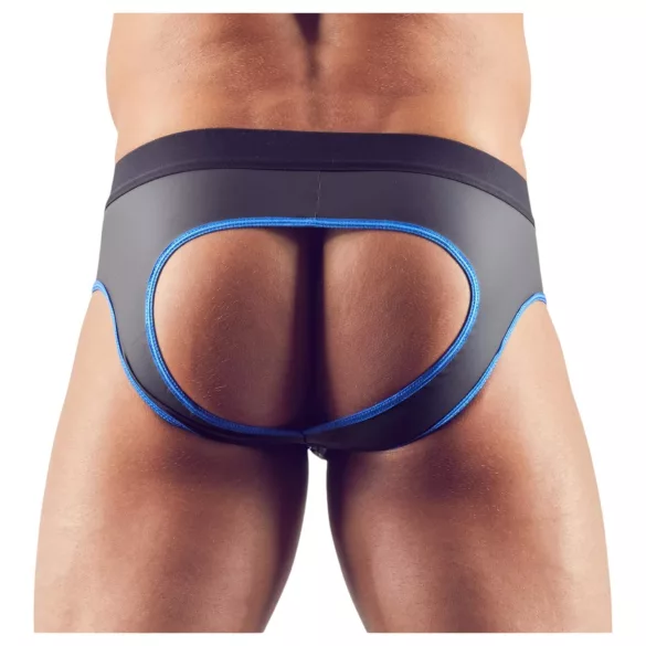 Svenjoyment - jockstrap aberto - preto e azul - L