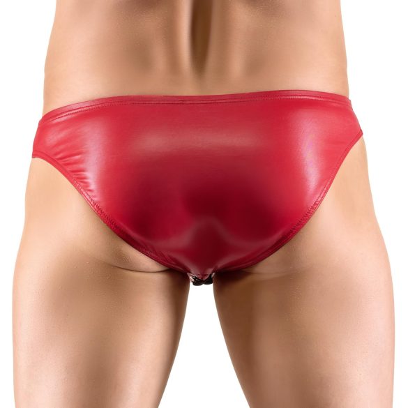 Svenjoyment - cueca masculina com cadarço preto - detalhe vermelho