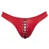 Svenjoyment - cueca masculina com cadarço preto - detalhe vermelho - M