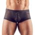 Boxer masculino transparente listrado - preto