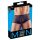 Boxer masculino transparente listrado - preto - XL
