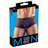 Boxer masculino transparente listrado - preto - XL